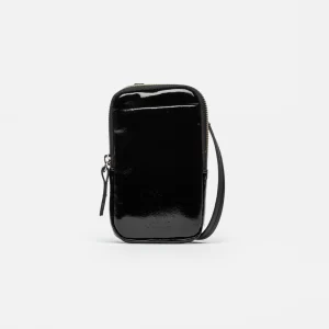 Porta Celular Pia Negro Charol