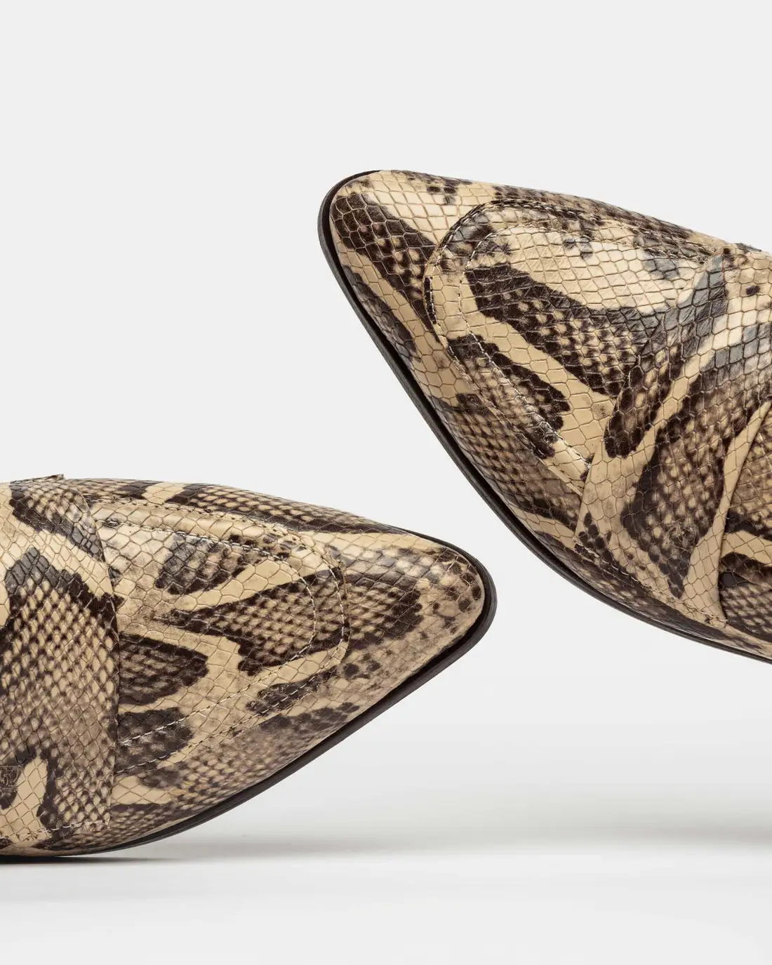 Mule Alba Snake Print Beige - Imagen 4