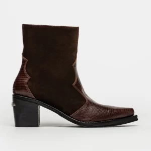 Bota Caña Media Jane Tabaco