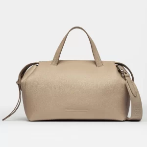 Cartera de mano Resort en cuero graneado