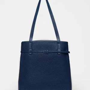 Shopper Bay en cuero graneado