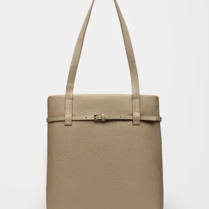 Shopper Bay en cuero graneado