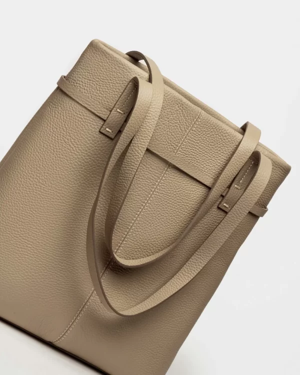 Shopper Bay en cuero graneado - Imagen 3