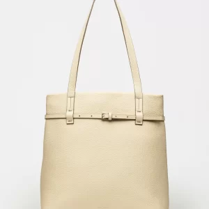 Shopper Bay en cuero graneado