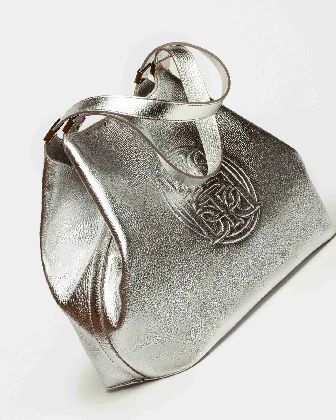 Bolso Eterial en cuero graneado metalizado - Imagen 3
