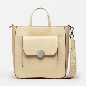 Shopper The Circle en cuero graneado