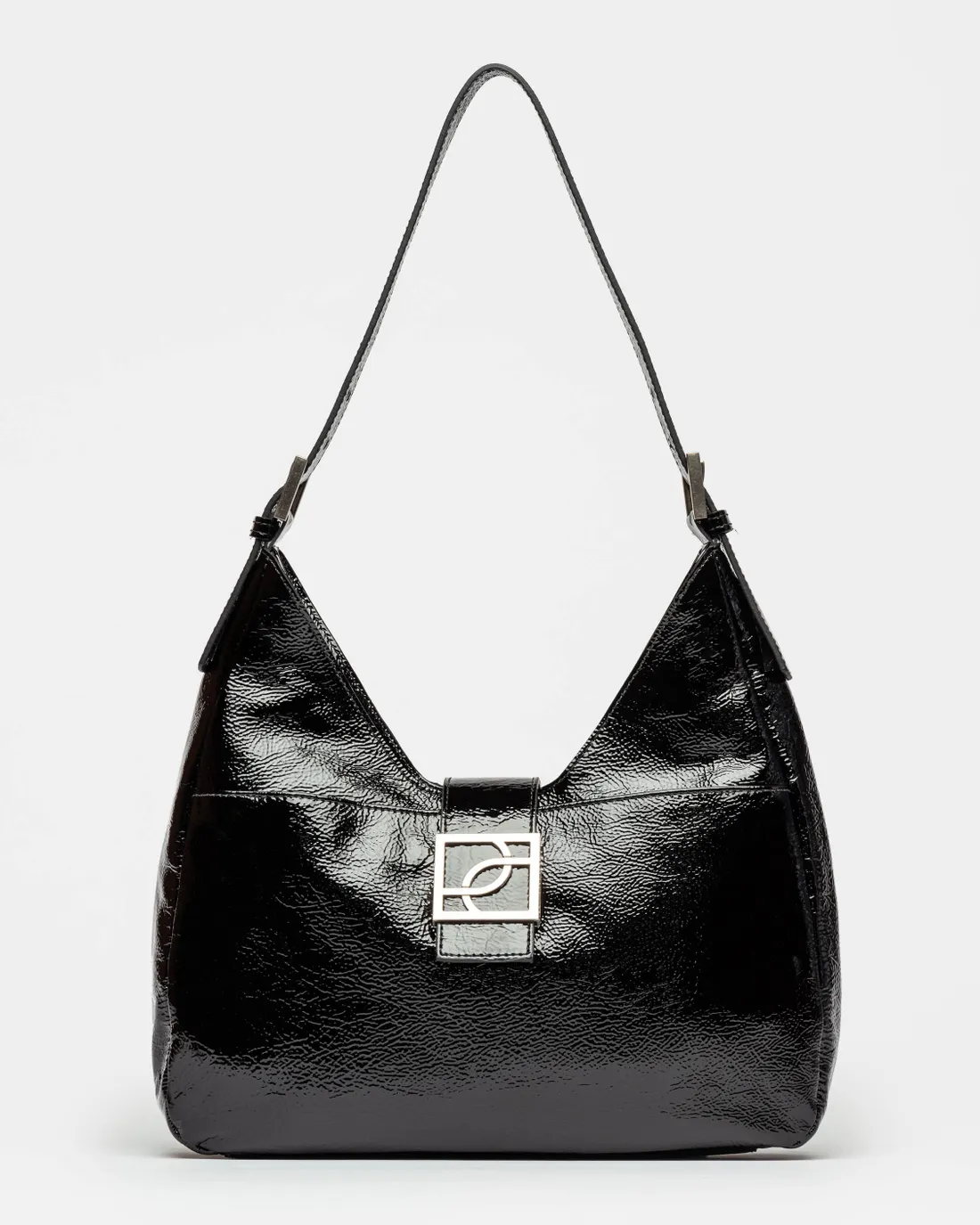 Bolso Signature en cuero charol