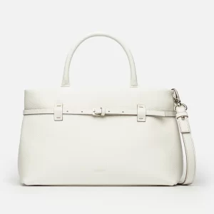 Cartera de mano Bay en cuero graneado