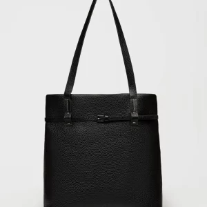 Shopper Bay en cuero graneado
