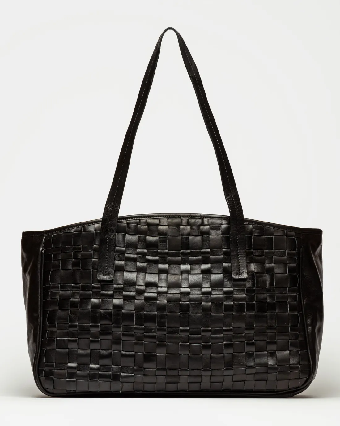 Shopper The Knit Bag en cuero vacuno