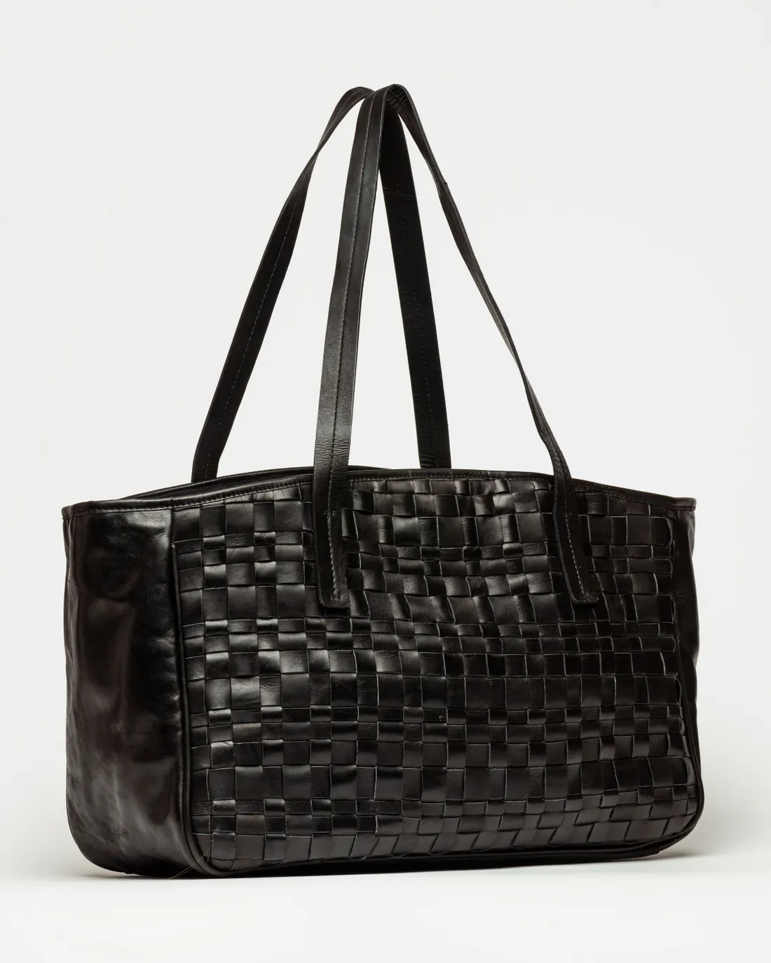 Shopper The Knit Bag en cuero vacuno - Imagen 2
